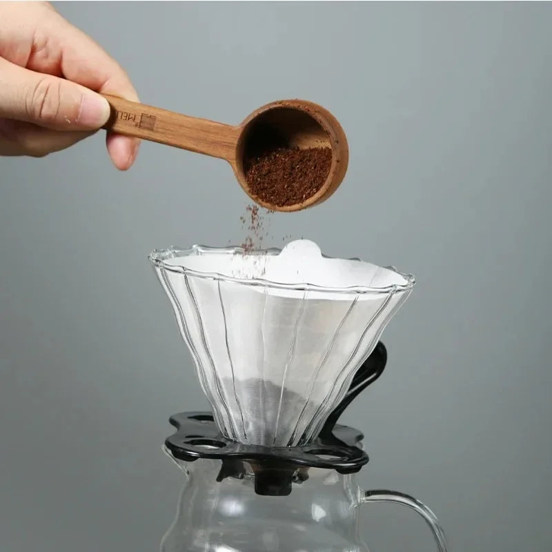 10-100 PCS Coffee Filter Paper V-Shaped Wood Pulp Cone Filter Pour Over 2-4 Cups Natural Drip Coffee Paper Filters Accessories