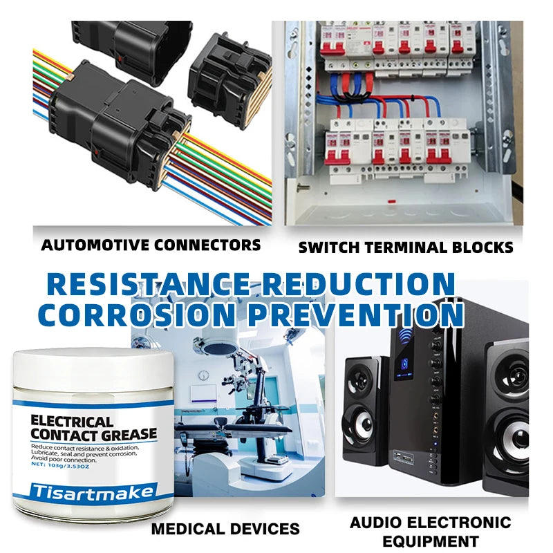 Electric Contact Grease Conductive Paste Electricity Compound Grease for Low Resistance Value for Household Appliances