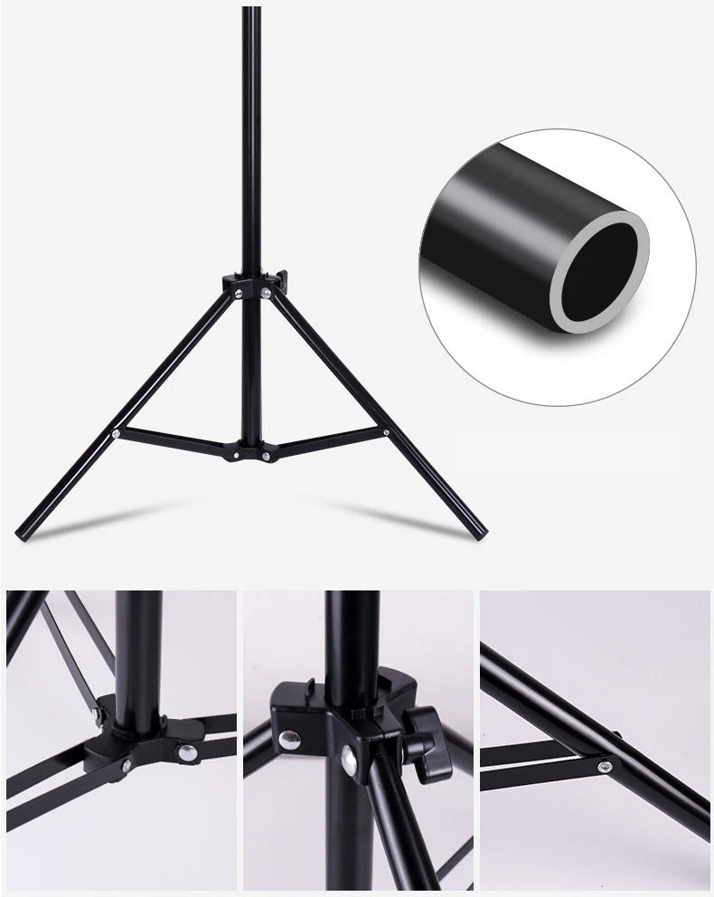Projector Bracket Travel Tripod with 1/4 Screw Photographic Lighting Stand Extendable 110cm 160cm for Projector Camera Outdoor