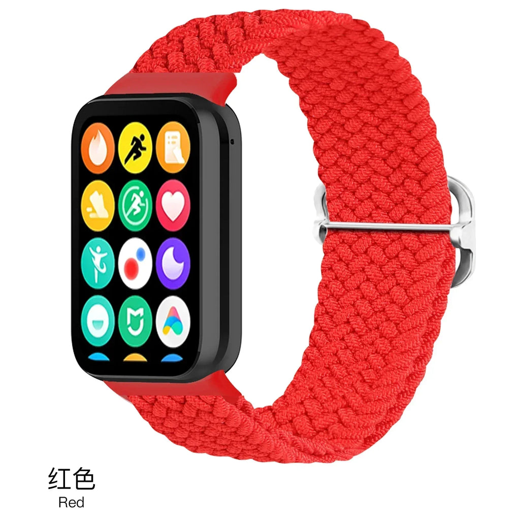 Nylon Strap for Xiaomi Mi Band 9/8 Pro Breathable Replaceable Bracelet Wristband Correa Redmi Watch 4/5/6 Watchband Accessories