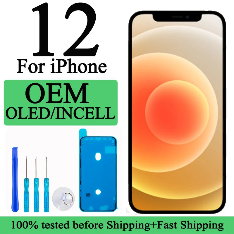 A2403 A2172 A2402 A2404 100% Tested Premium Lcd For IPhone 12 New Display Touch Screen Replacement Factory Display With 3D Touch