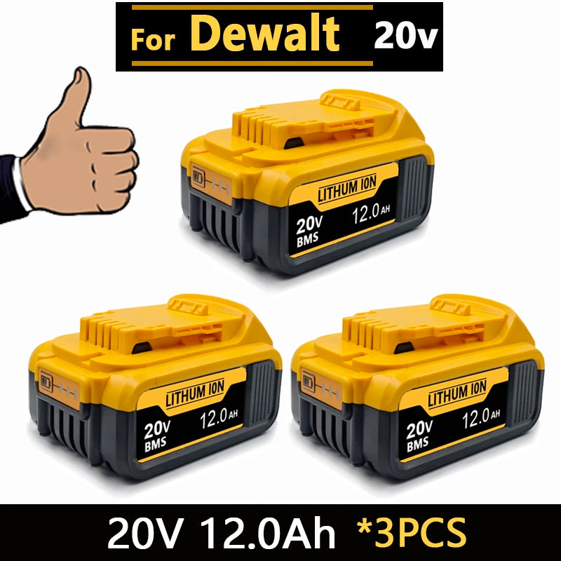 New High-Power for DEWALT 20V/60V Battery DCB200 DCB205 DCB206 * Power Tool 18V Battery 3AH 8AH 12AH 18AH Batteries DCD805