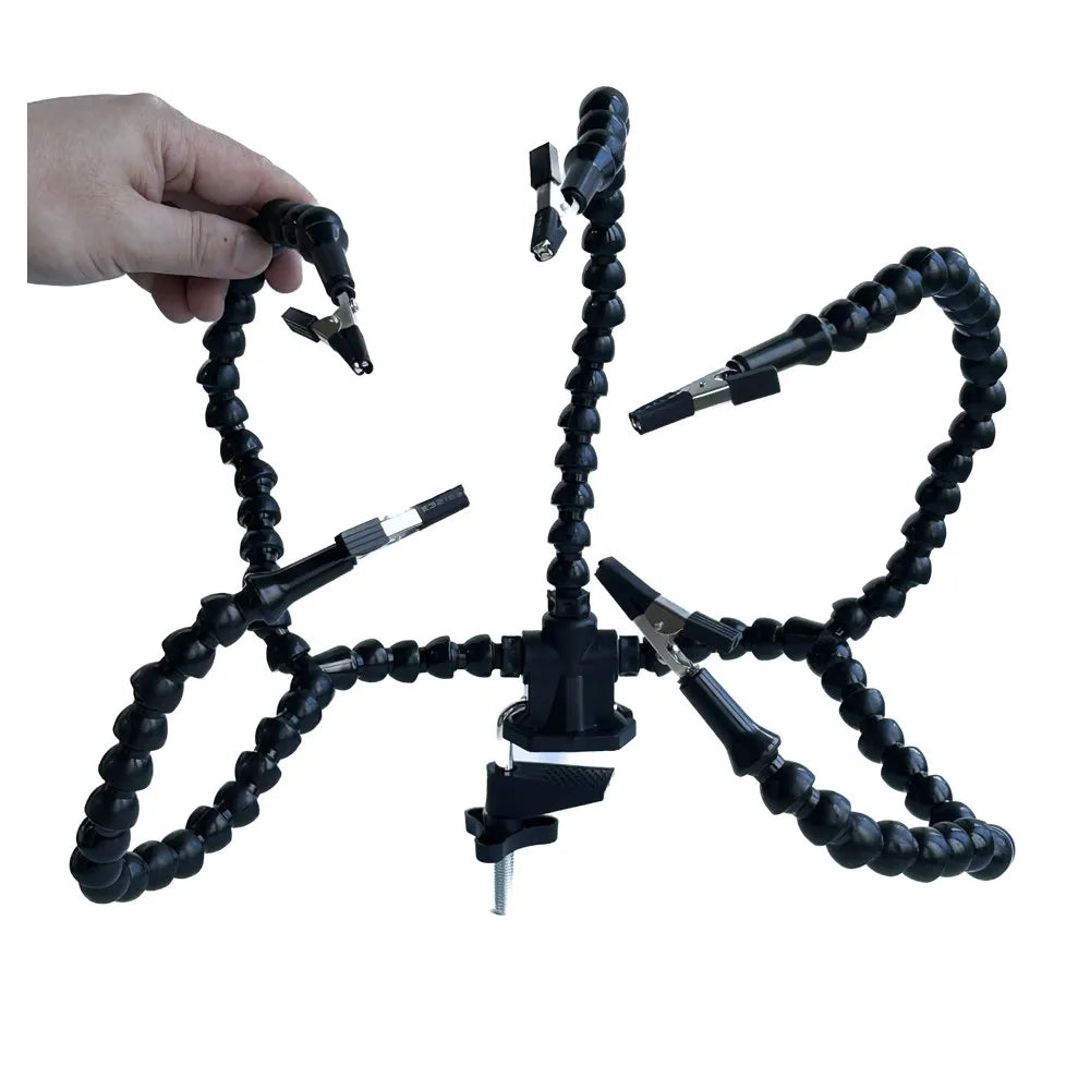 Helping Hand Third Hand Soldering Stand Flexible Arm PCB Holder Table Clip Tool Gadgets for Welding and Soldering