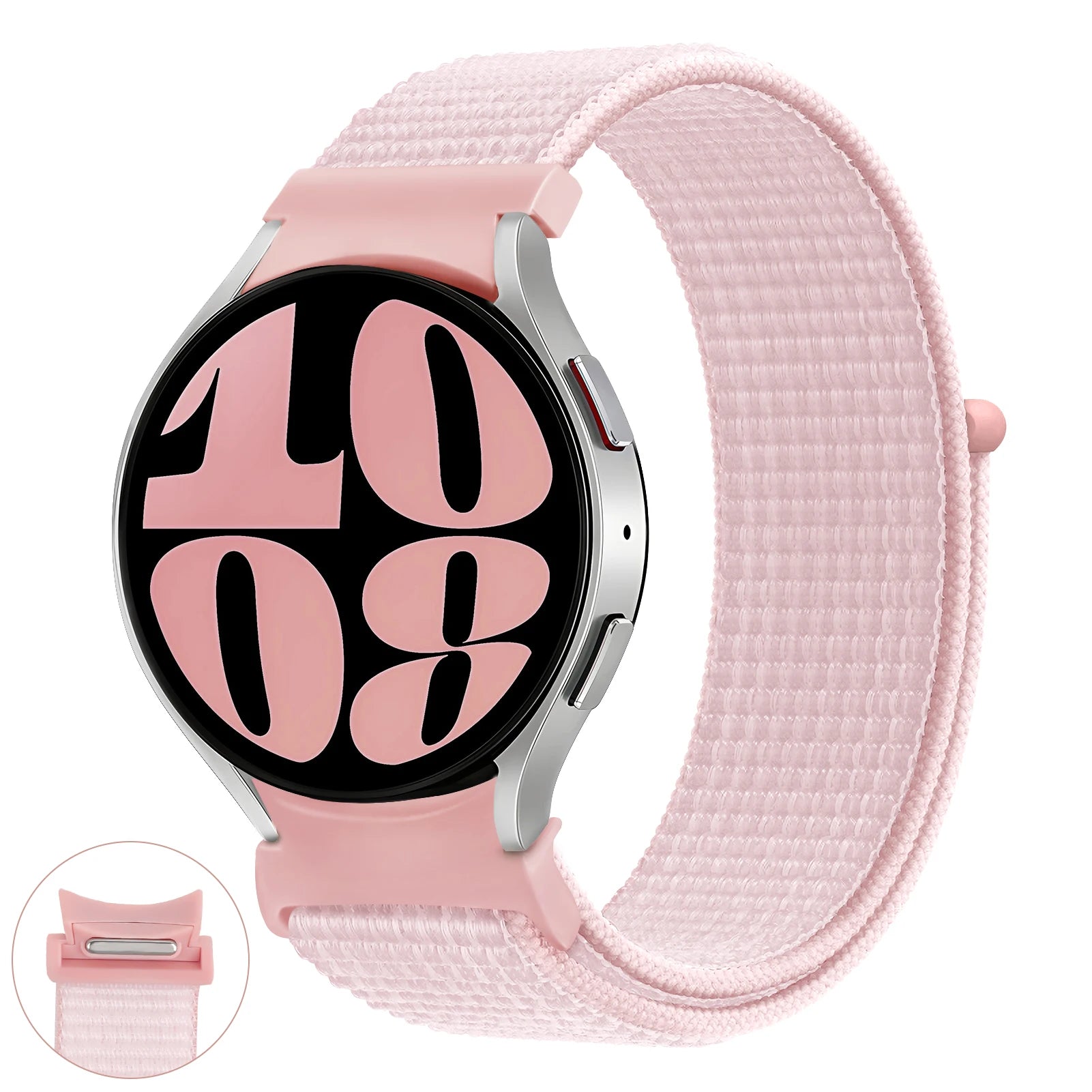 No gaps nylon Band For Samsung Galaxy Watch 6 4 Classic 5 pro 44mm 40mm 47mm 43mm 20mm Sport loop bracelet Galaxy Watch 6 Strap