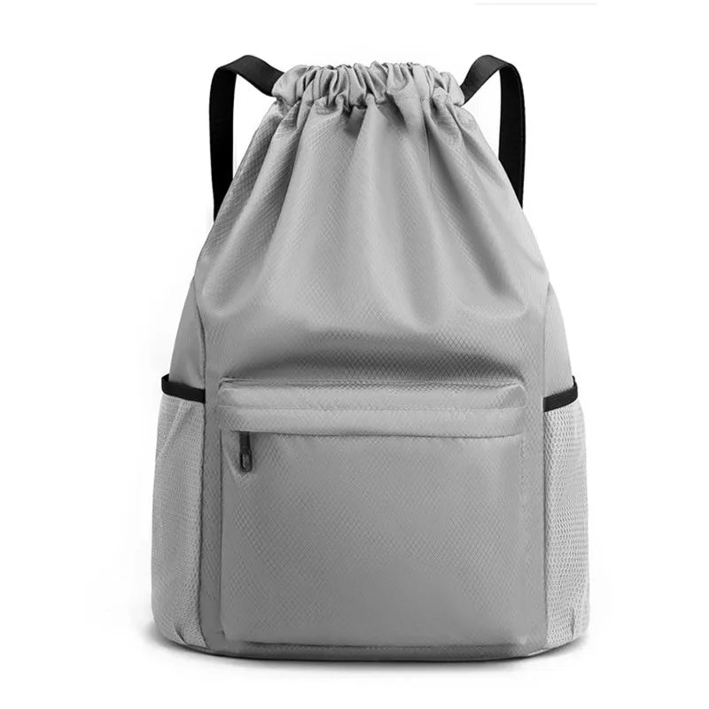 Sports Drawstring Backpack String Bag Sackpack With Large Capacity Gym Swim Beach For Women And Men To Hold Daily