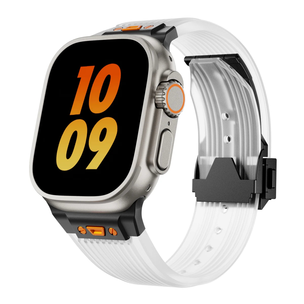 Silicone Sports Strap for Apple Watch Ultra 2/1 49mm Series 9 8 7 45mm 44mm Rubber Band for IWatch 6 5 4 3 Se 44mm 42mm Bracelet