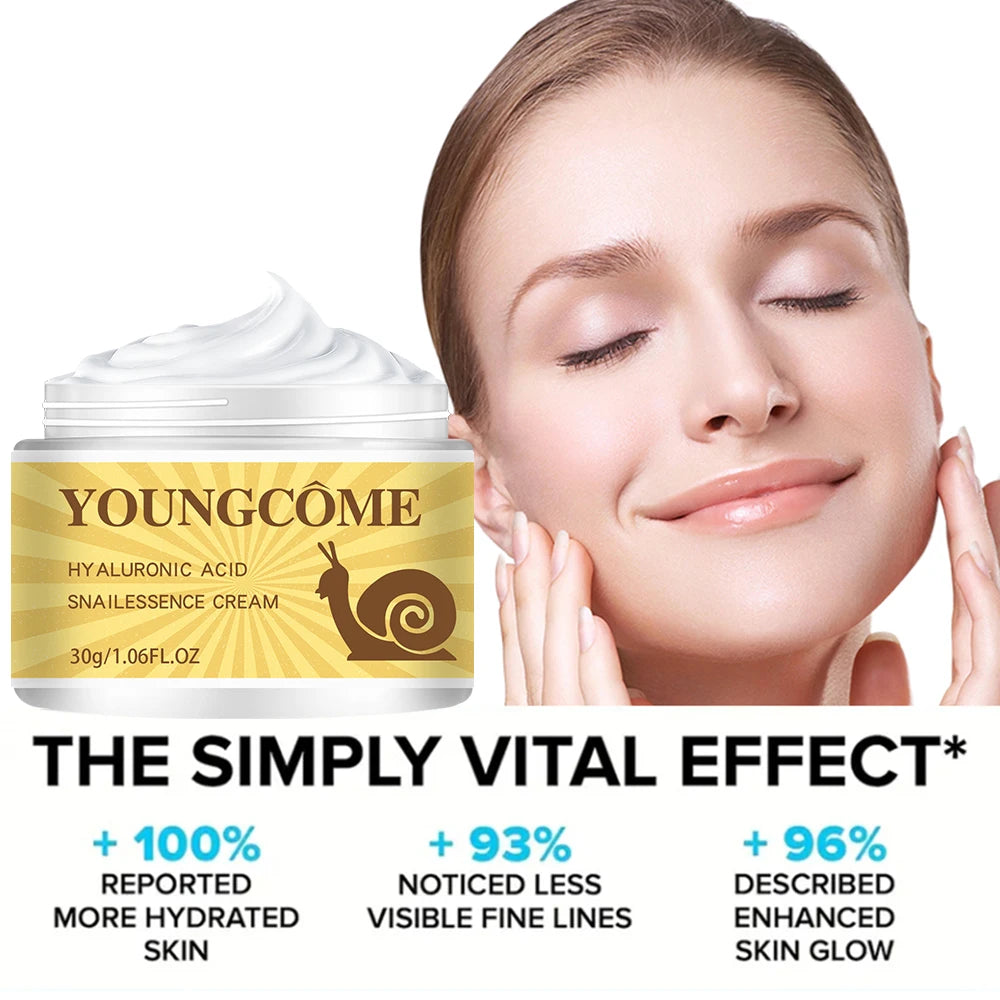 Snail Hyaluronic Acid  Essence Cream Deeply Nourishes Skin Improve Roughness Tighten Skin Repair Damaged Skin Smooth wrinkles