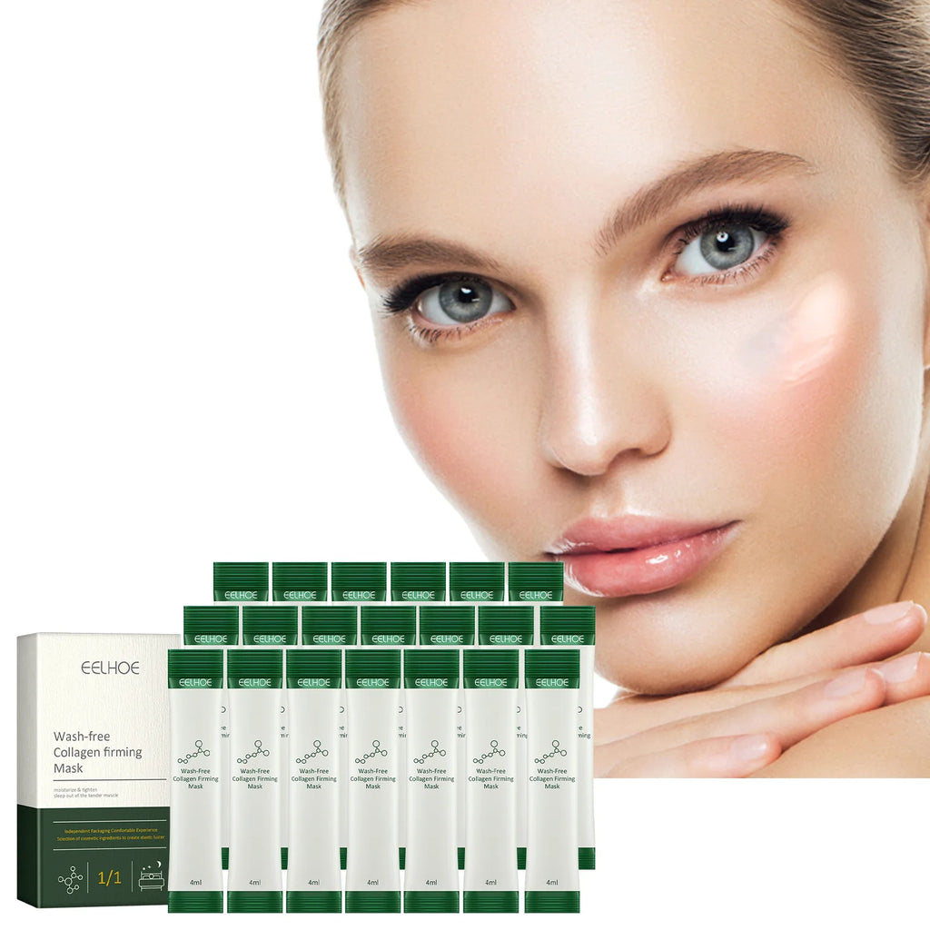 EELHOE Firming Mask Lifting Face Skin Rejuvenation Collagen Boost Tighten Skin Firming Micro Face Nourishing Leave-In Sleep Mask