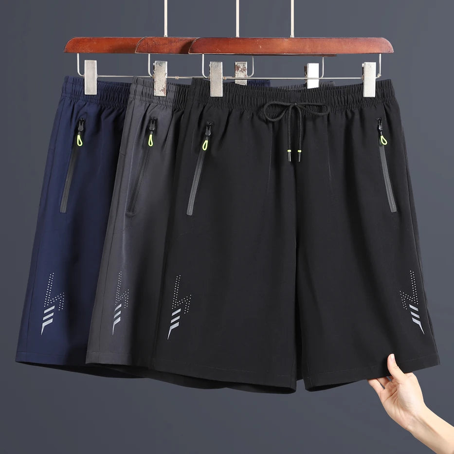 New For 2025 Summer Men'S Beach Quick Dry Running Sports Board Black Shorts Casual Oversize 8XL 7XL Pants Trouers