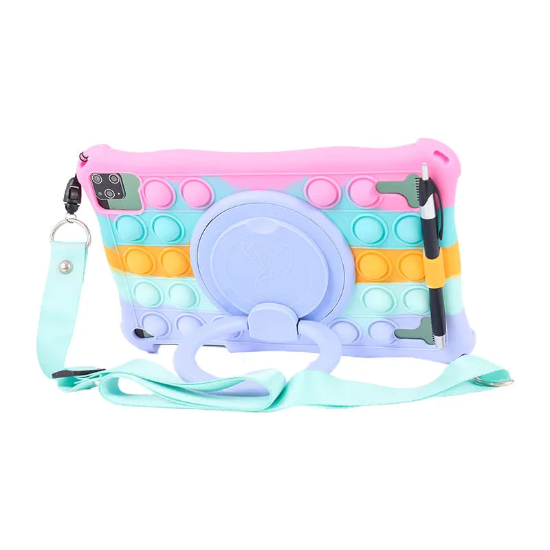 Funda Para 10.1" Universal Silicone Tablet Case 10 10.1 inch Android Tablet PC Shockproof Stand Cover Cases 25*16CM/9.84x6.3inch