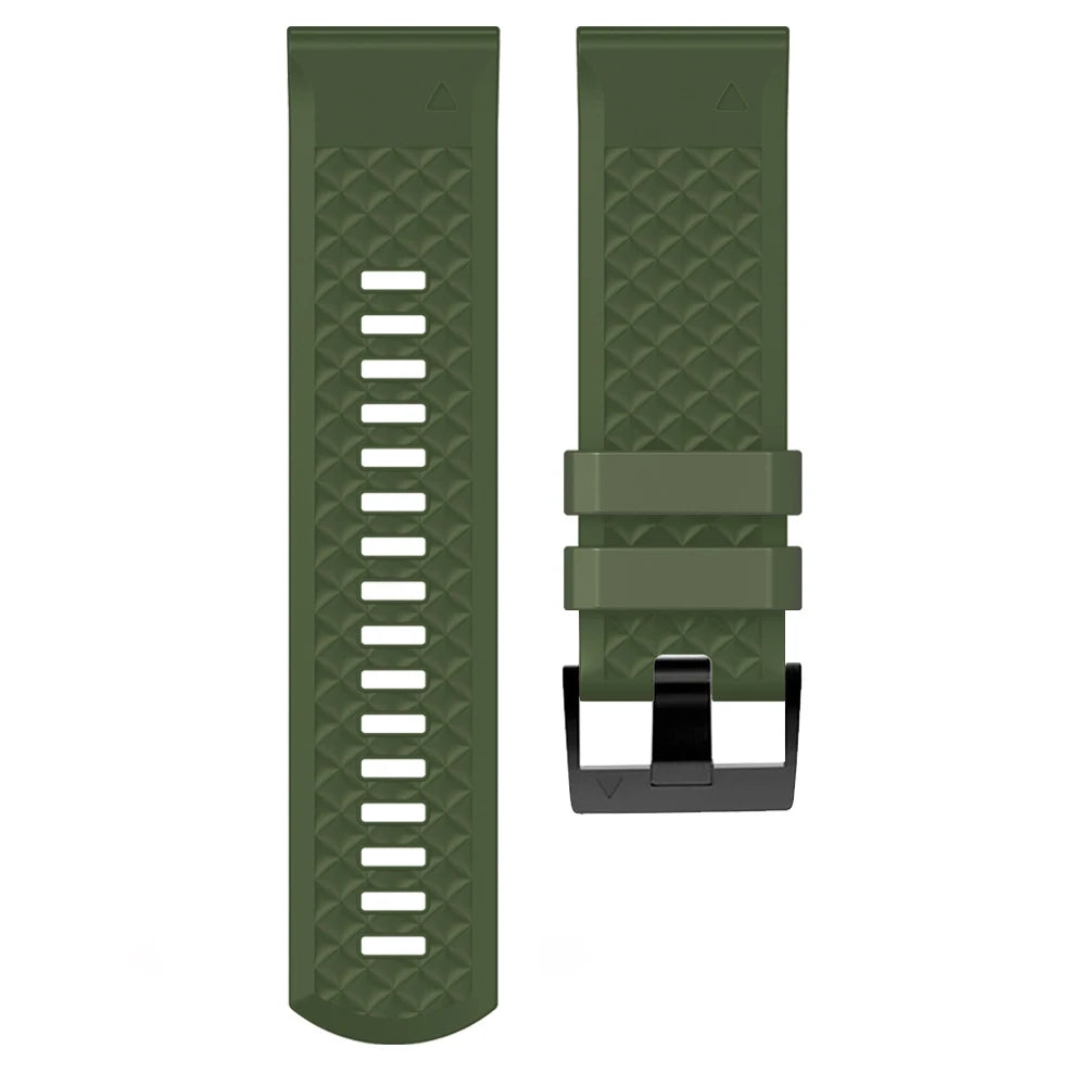 26mm 22mm Watch Strap Bracelet For Garmin Fenix 7X 7 6X 6 Pro 5X Plus 3HR 955 945 Wristband Epix Gen 2 MK2i Tactix Silicone Band