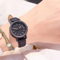 YIKAZE Women's Watch PU Leather Strap Women Quartz Watches Waterproof Round Dial Retro Bracelet Watch Ladies Girls Wristwatch