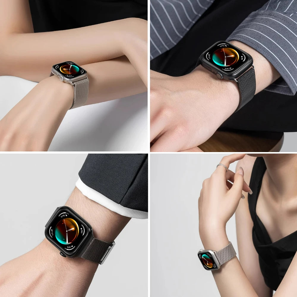 Magnetic Milanese Strap for Huawei Watch Fit 3/4/5 Stainless steel Breathable Wristband for Huawei Watch Fit 4 Pro/5/5 Pro Strap