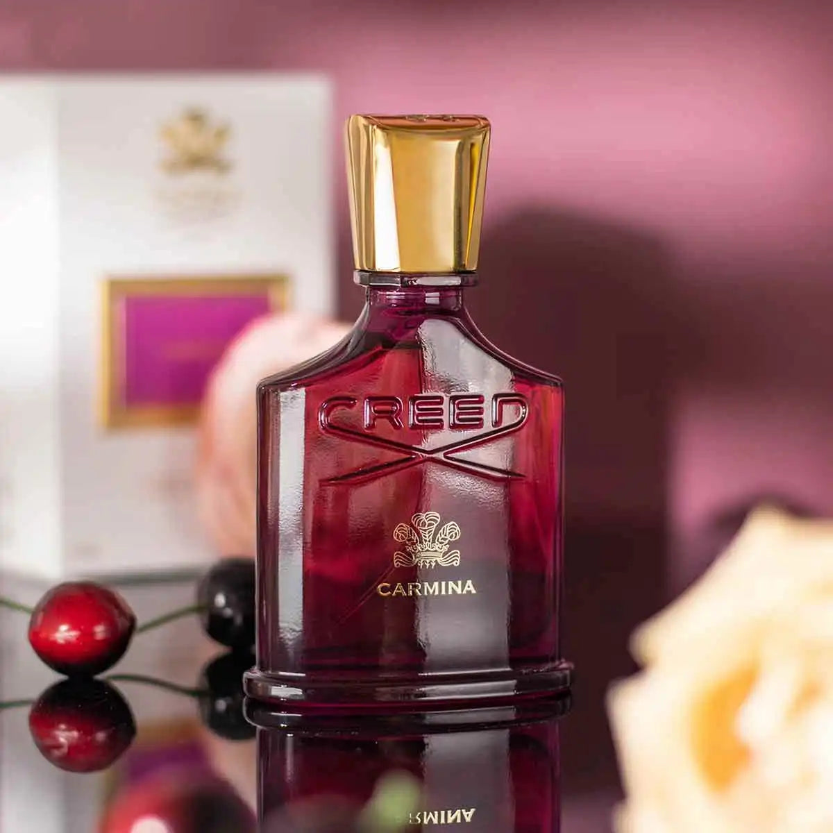 Carmina Amethyst gift box perfume, fragrance: oriental sweet flower fragrance, bright fruit fragrance, soft roses, warm vanilla, suitable for birthday, holiday and anniversary gifts