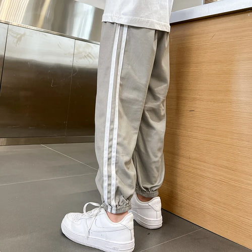 1/3 Pieces Children's summer solid color basic sports pants boys casual Joker elastic waist girl sweet and lovely mosquito pants