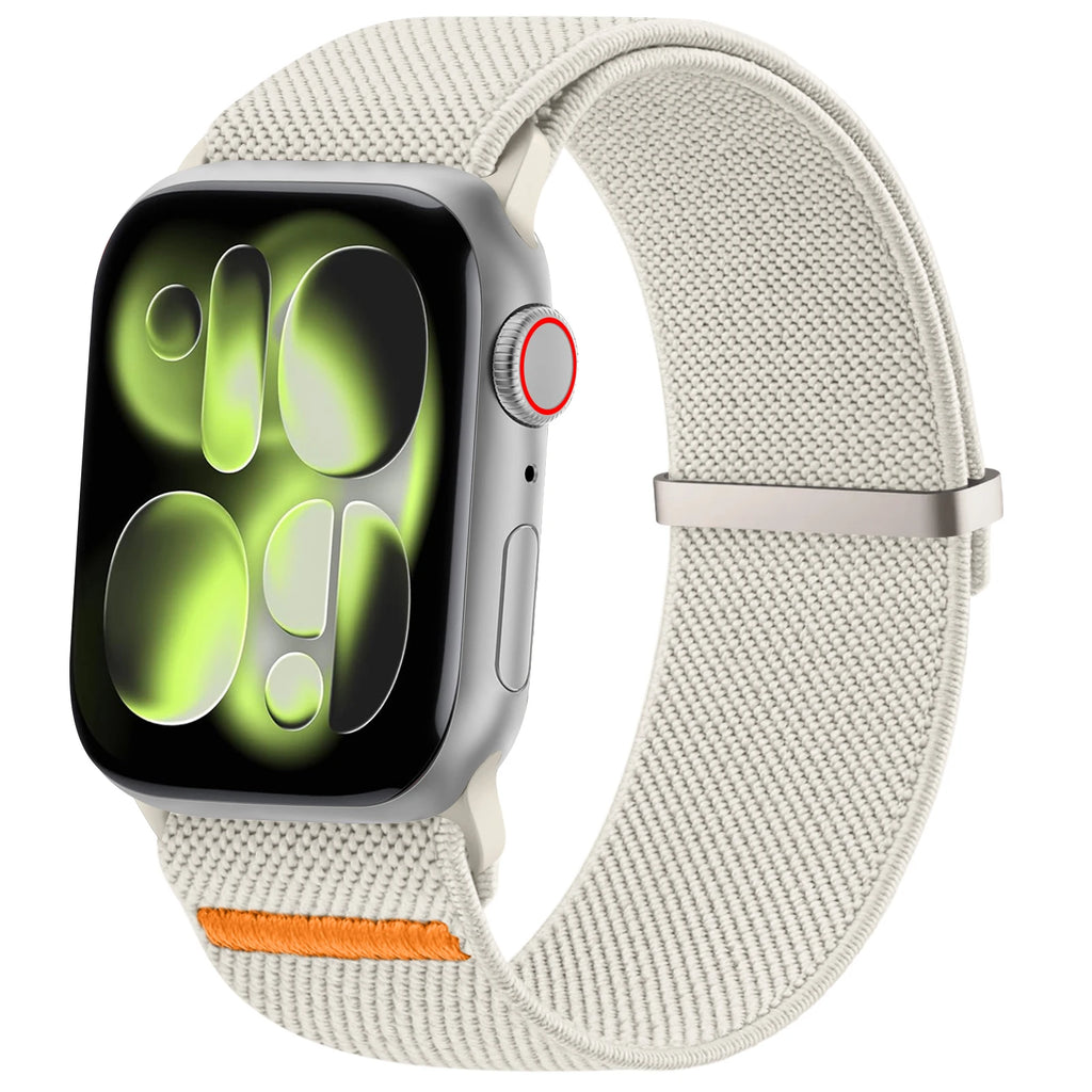 Elastic Nylon Loop Strap for Apple Watch Ultra 10 9 8 7 6 5 4 3 Band Bracelet for IWatch 49mm 45mm 41mm 38mm 42mm 40mm 44mm 46mm