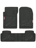 Advanced Black Rubber Car Floor Mats Heavy Duty Trim To Fit All Weather Floor Mats For Cars Truck SUV Automotive Car Interior