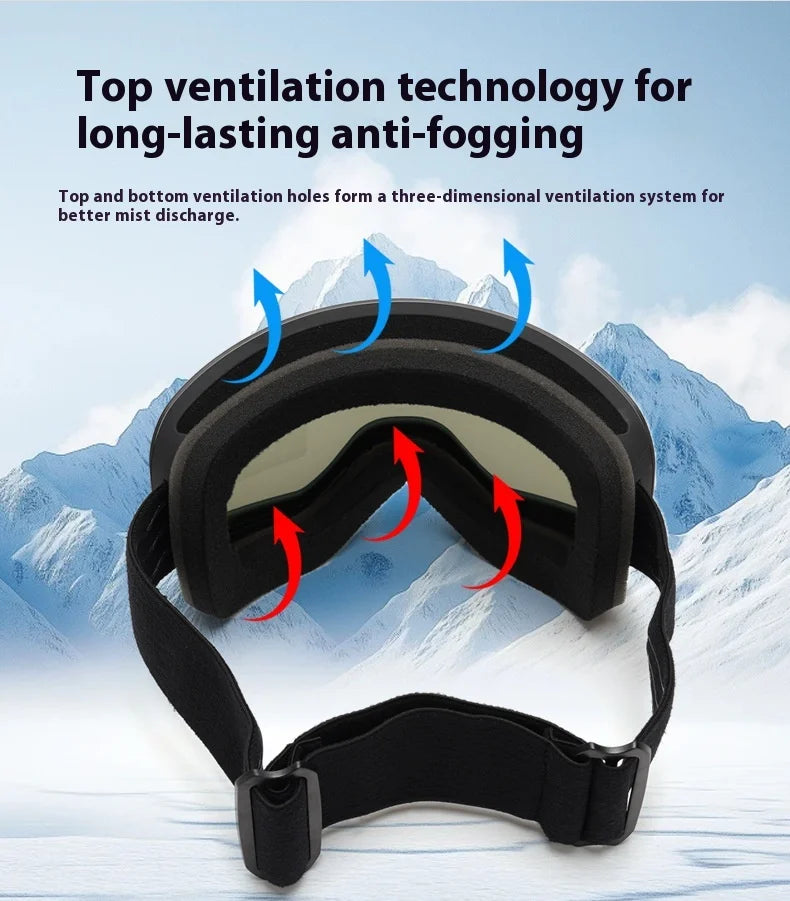 New Children Kids Skiing Goggles 4-15 years old Professional Anti-fog Child Snowboard Goggles UV400 Kids Ski Mask Glasses