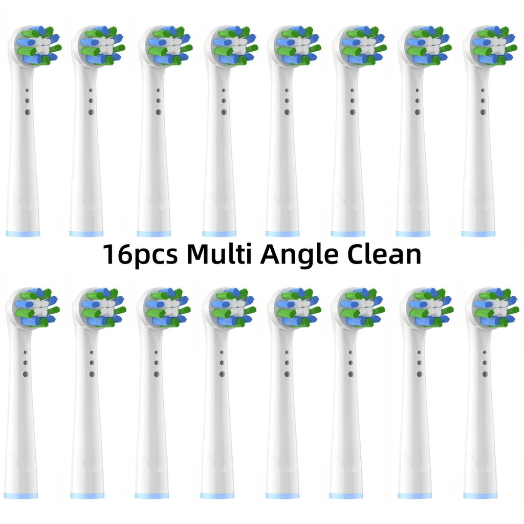 16/20PCS Brush Head nozzles for Oral B Electric Toothbrush Replacement Head Refill Sensitive Floss Cross Action (Not for iO)