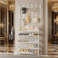 Entryway Shoe Rack Organizer Large Capacity, Multi-Functional Storage Shelf for Shoes Bags Slippers, Home Organization Rack