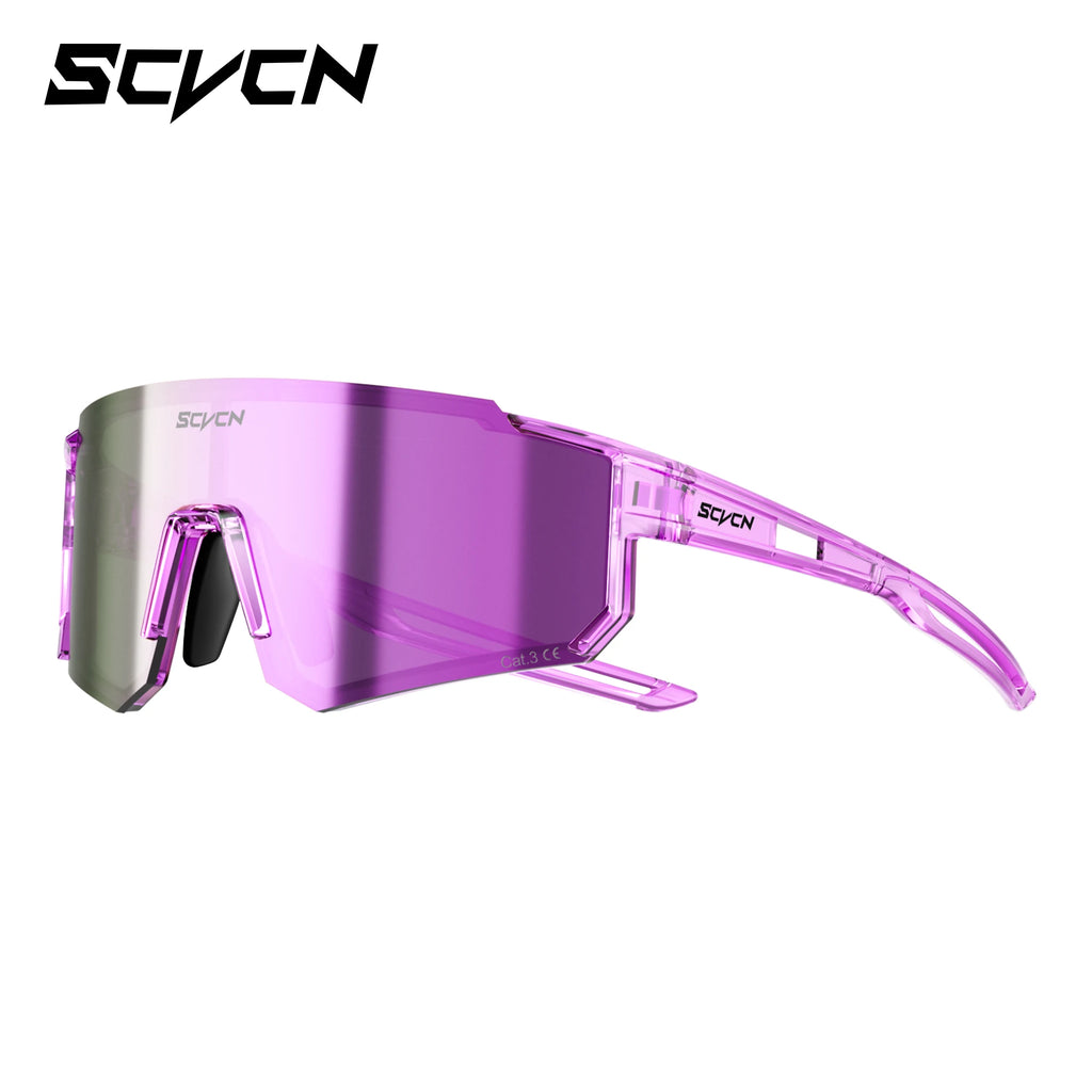 SCVCN New Outdoor Sport Cycling Sunglasses MTB Bike Cycling Hiking Eyewear Running Ultralight Men Women Pickleball UV400 Glasses