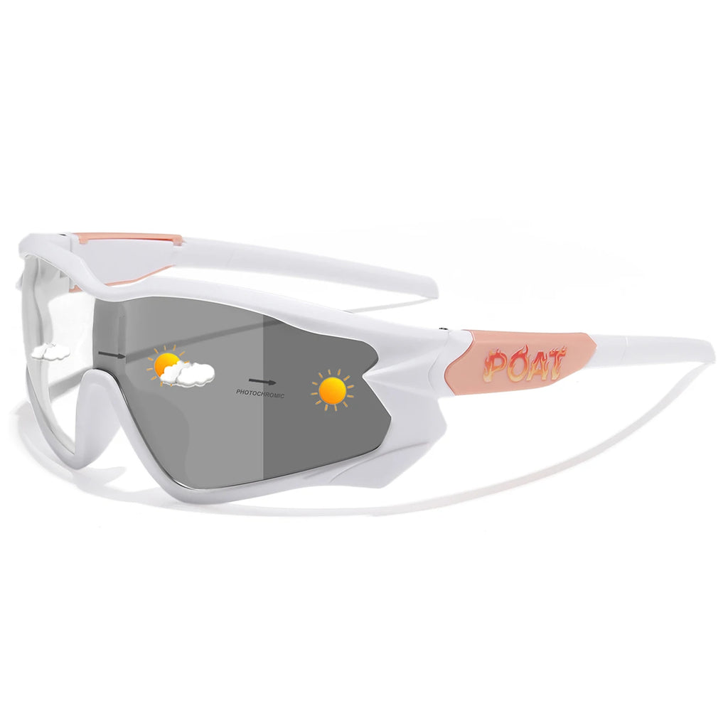 POAT Brand Men Women MTB Bike Bicycle Photochromic Eyewear Cycling Fishing Running Glasses New Style Sunglasses Sports