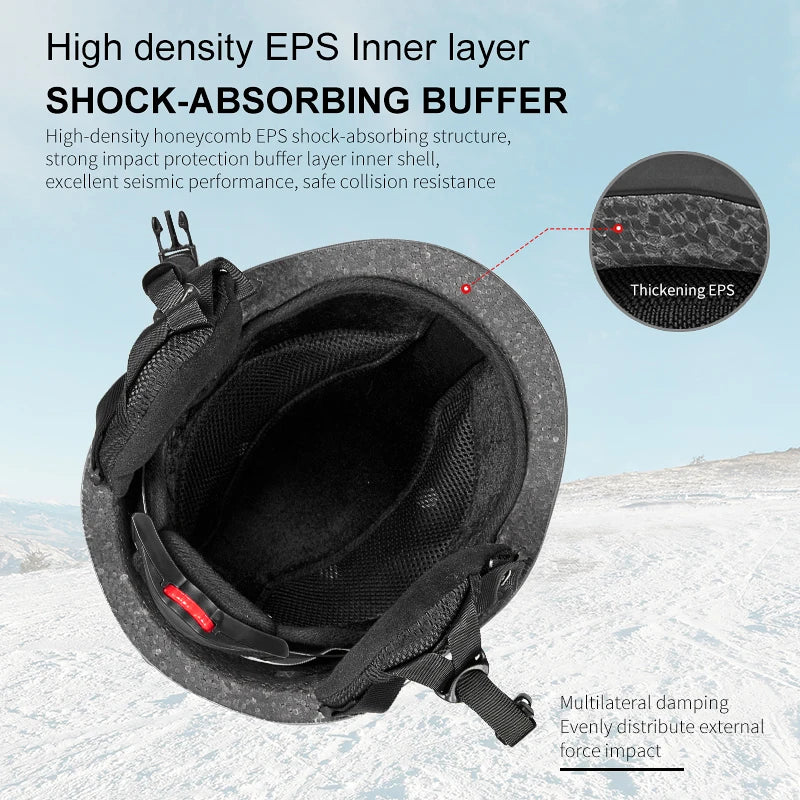 MOON CE Certification PC+EPS Adult Ski Helmet for Adult and Youth Skating Skateboard Helmet Snow Sports Snowboard Helmets