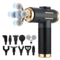Electric Fascia Gun 24W 99 Gear Adjustable 11 Replacement Head Deep Tissue 8mm Percussion Massager Rechargeable Home Gym Massage