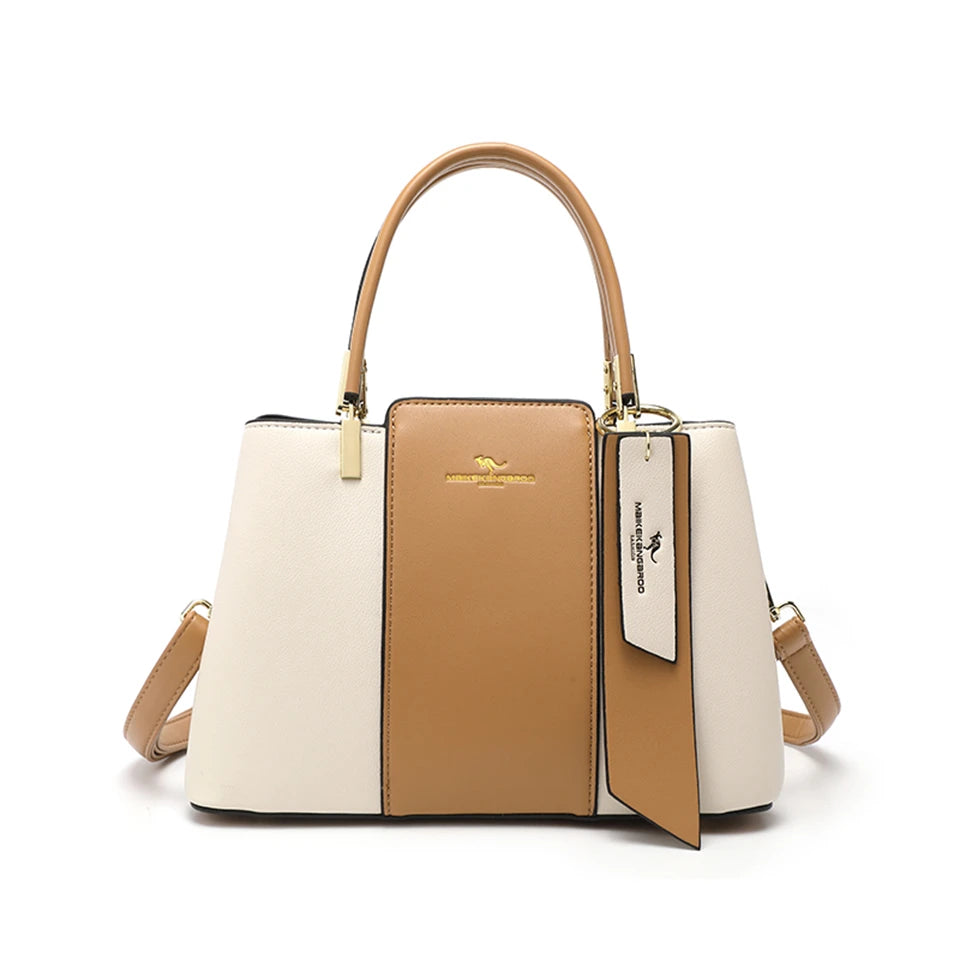 Luxury Handbag Fashion Print Large Capacity Soft Leather Women Shoulder Crossbody Bag Leisure Designer Ladies Purses and Handbag