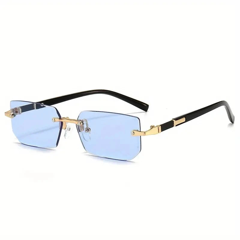 1/3 PCS Rimless Sunglasses Rectangle Fashion Popular Women Men Shades Small Square Sun Glasses Female Male Summer Traveling