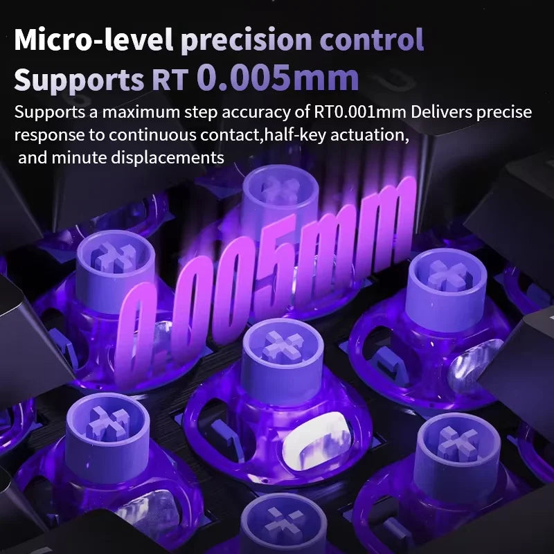 UFO Magnetic Switch 360° dual rail design RT0.001mm 40gf Magnetic keyboard Switches Hall Effect Fine lubrication Gaming Switch