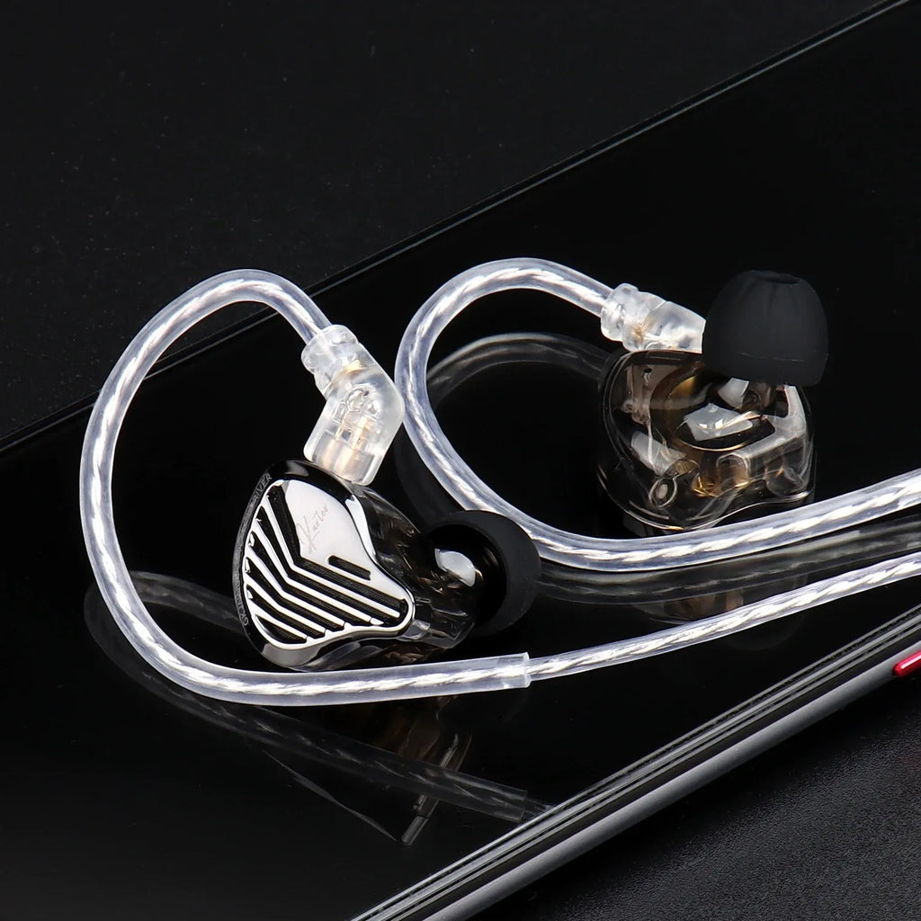 Gk Kunten 1DD Dynamic Drive Earphone Hifi IEMs In Ear Earbuds 2pin Detachable Cable Metal Gamer Headset
