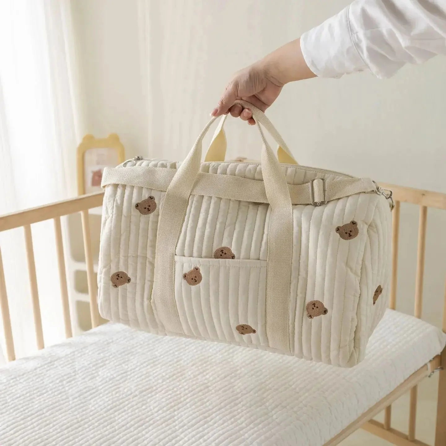 Large Mommy Bag Maternity Baby Diaper Storage Bag Large Capacity Baby Items Organizer Women Travel Bag Multi-functional Handbag