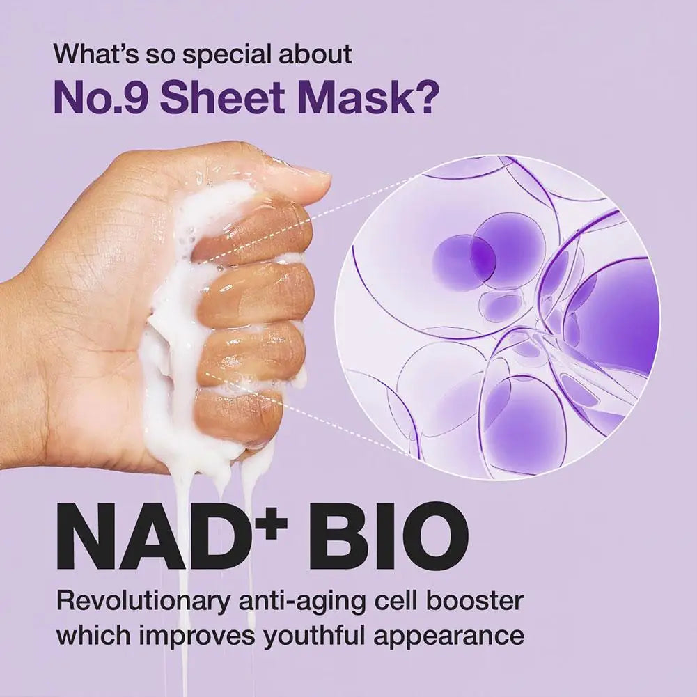 Numbuzin NO.9 NAD+ BIO Lifting Mask Essence Deep Repair Revitalizing Brightening Skin-softening Create Hydrated Radiant Skin
