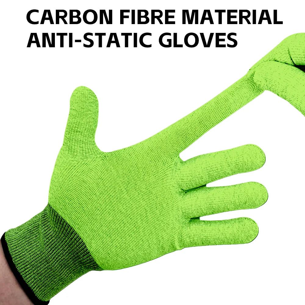 Professional Car Film Gloves, Dust-Free Paint and Film Application Gloves, Polyester Fiber Material, No Electricity Needed, for