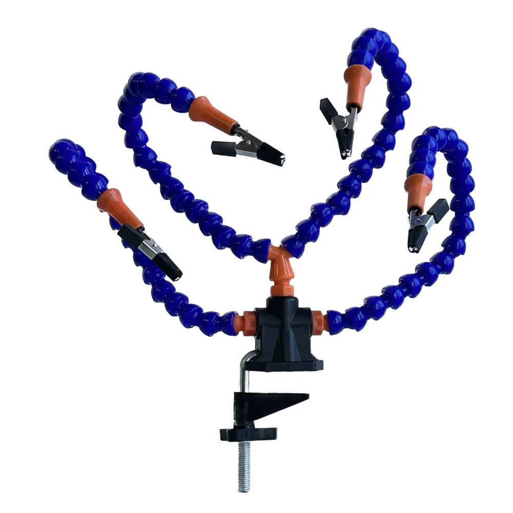 Helping Hand Third Hand Soldering Stand Flexible Arm PCB Holder Table Clip Tool Gadgets for Welding and Soldering