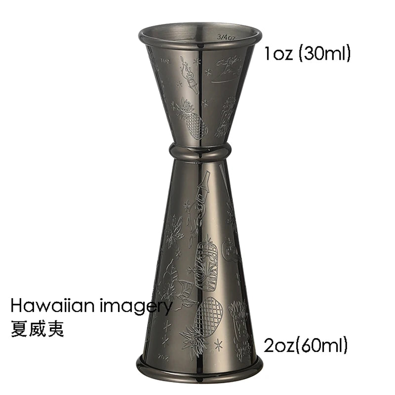 Double Jigger for Bartending, Cocktail Jigger 2 oz 1 oz | Cocktail Measuring Cup Japanese Jigger Shot Measure Jiggers