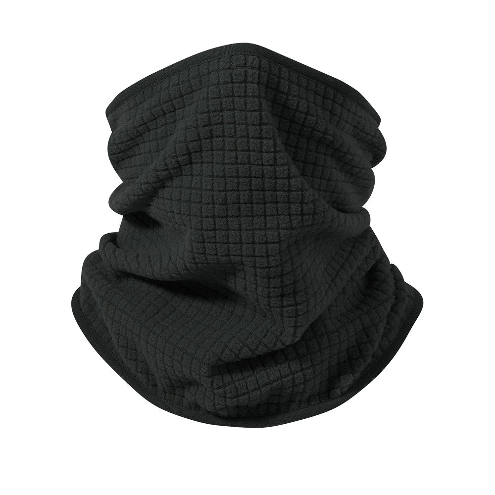 Waffle Cycling Neck Gaiter Windproof Winter Polar Fleece Neck Warmer Hiking Unisex Skiing Mask Tube Scarf Face Covering Camping