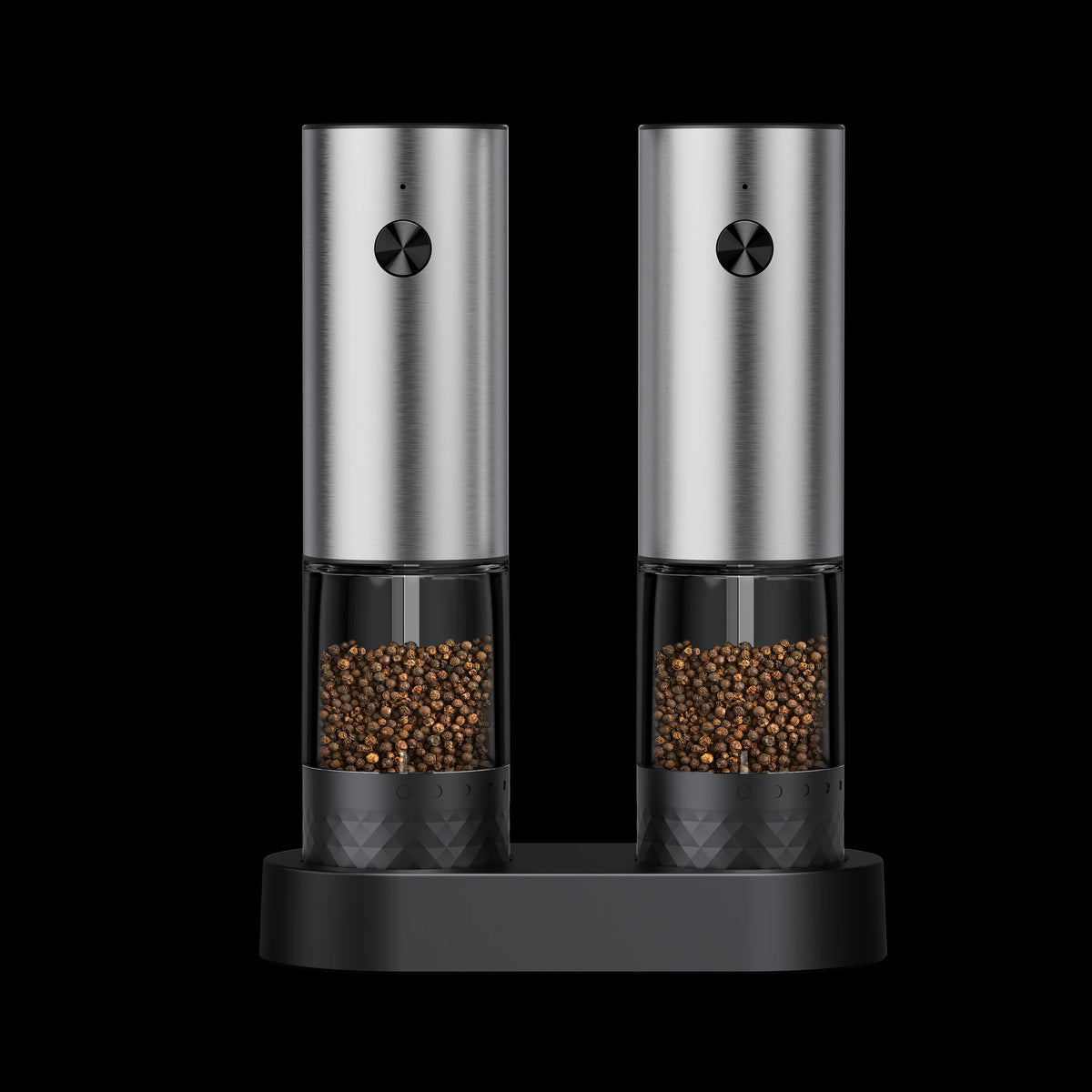 1pc/2pcs MINI USB Rechargeable Automatic Pepper Grinder Adjustable Coarseness Salt And Pepper Mill for Kitchen Spice Grinder