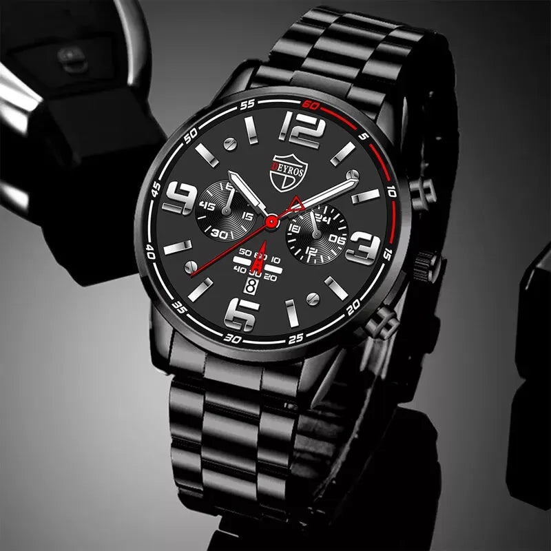 2023 Luxury Fashion Mens Calendar Watches Men Business Watch Male Quartz Wrist Watch Luminous Clock Reloj Hombre