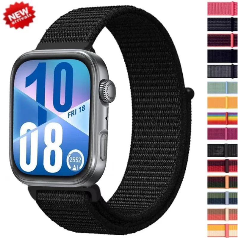 Nylon Loop Strap For Huawei Watch Fit 5/4/3 Sport Breathable Replacement Bracelet Wristband Huawei Watch Fit 4 5 Pro Accessories