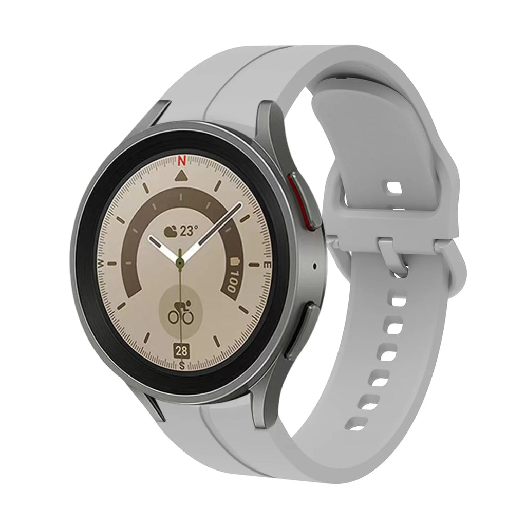 No Gap Silicone Strap For Samsung Galaxy Watch 6/4 Classic 47mm/43mm 5 Pro 45mm Bracelet Band For Galaxy Watch 7/6/5/4 40mm 42mm