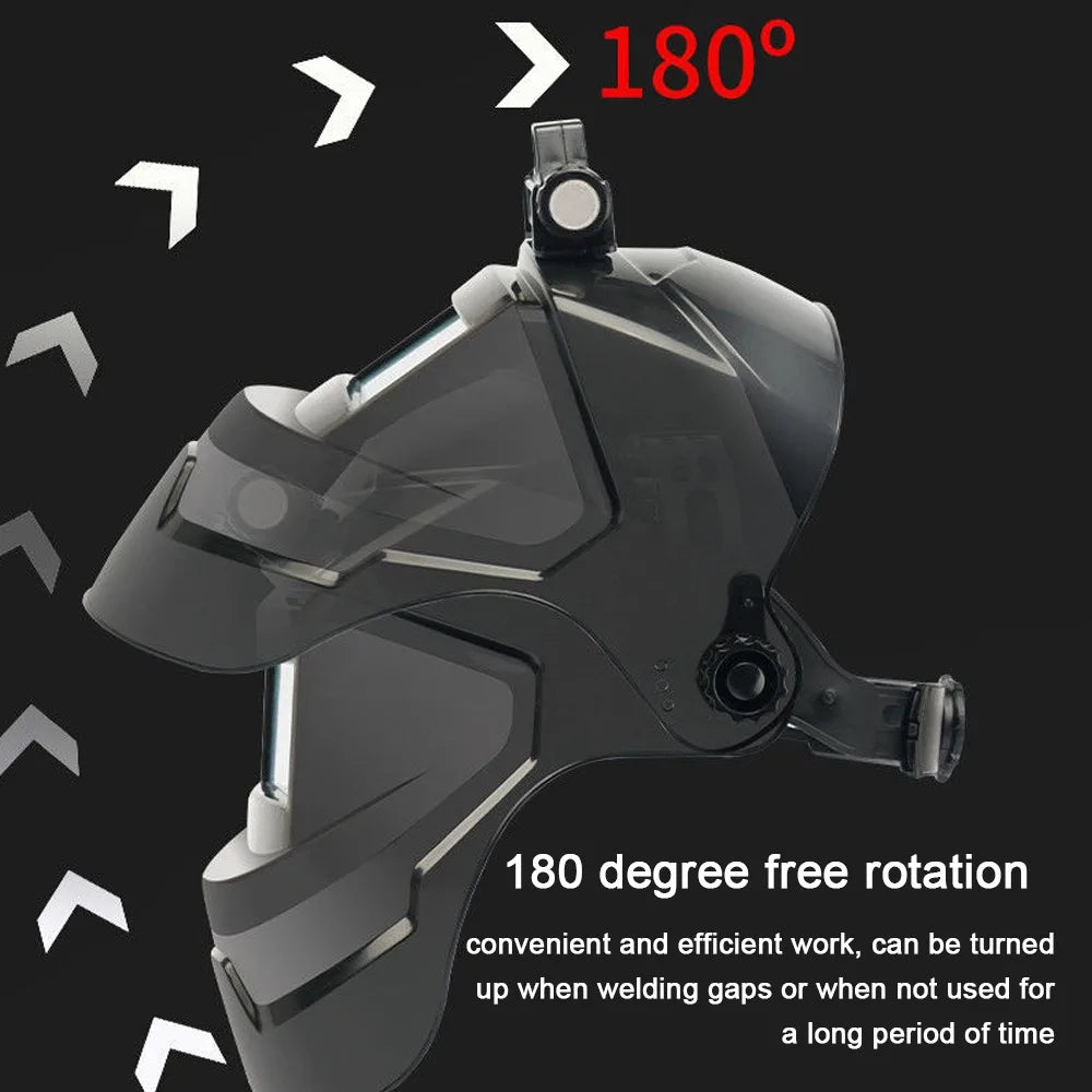 Automatic Dimming Welding Facemask True Color Auto Darkening Welding Mask 130℃ High Temperature Resistant Welding Helmet