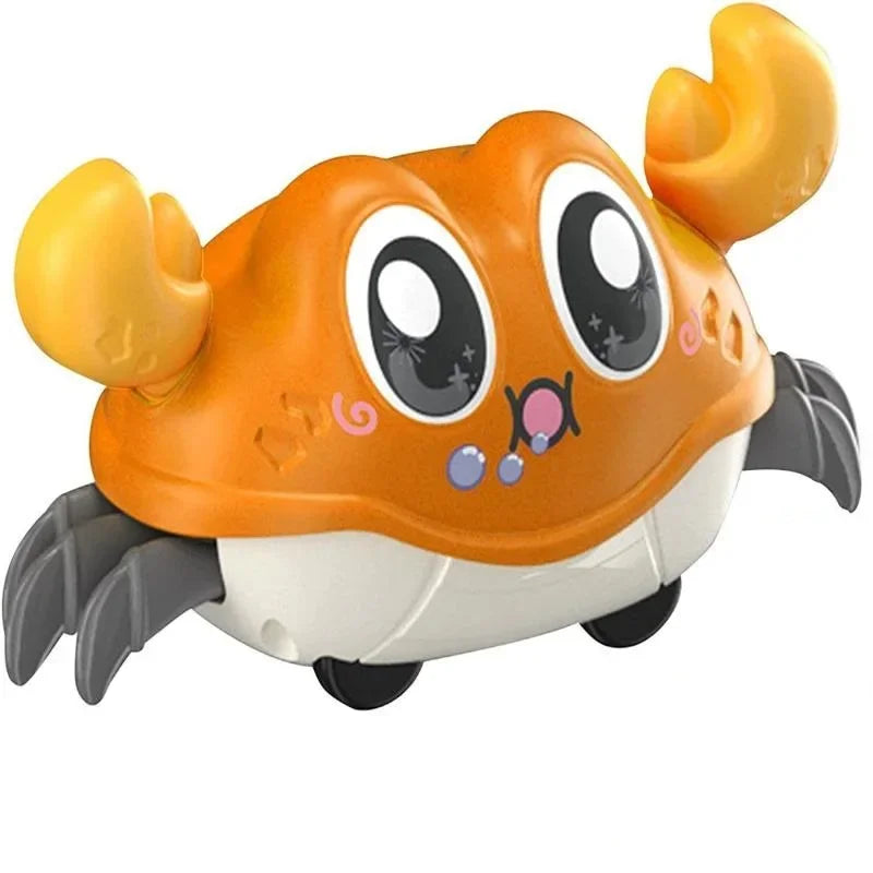 Children's Fun Double Return Force Left and Right Shake Simulation Crab Toy Baby Running Bubble Simulation Crab Crawling
