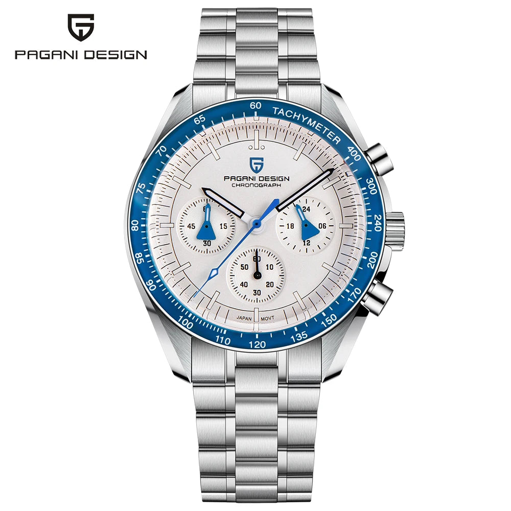 2026 New PAGANI DESIGN 1701 V5 Men's Watches Luxury Quartz Watch Men Sports Speed Chronograph AR Sapphire glass 100M Waterproof