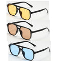 3 Pcs/Set Women Men Square Sun Glasses Retro Polygon Sunglasses Female Vintage Fashion Sunglasses Double Beam Eyeglasses