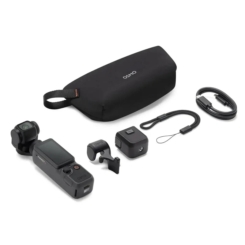DJI Osmo Pocket 4 Camera 1" CMOS & 4K/240fps 2× Lossless Zoom 3-Axis Stabilization 107GB Built-In Storage & 800MB/s Transfer