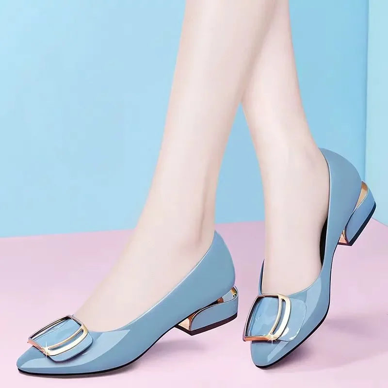 Women Fashion Sweet Light Weight Brown Spring Slip on Flat Shoes Lady Casual Black Pu Leather Office Loafers Zapatos Mujer B9646