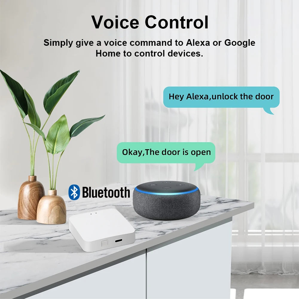 Tuya Bluetooth Gateway Hub or Bluetooth Temperature&Humidity Sensor with APP Remote Control Thermometer Hygrometer Sensor Home