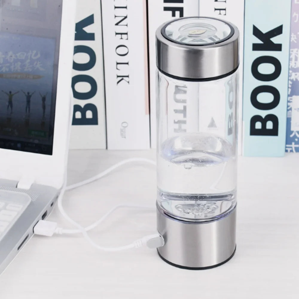 Portable USB Hydrogen Water Generator Bottle